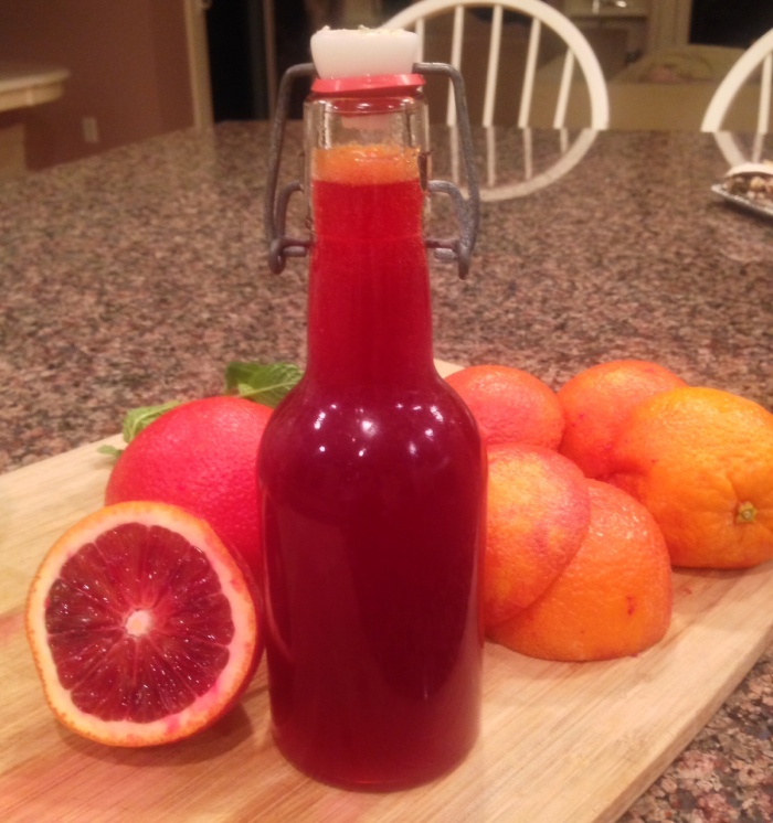 Blood orange simple syrup