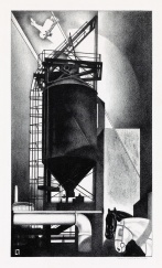 Lozowick Tanks #1 1929 lithograph ed50 sold for $2750 est 3 to $5000