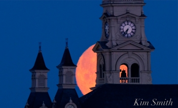 Super Moon Full Worm Moon Gloucester City Hall -7 copyright Kim Smith