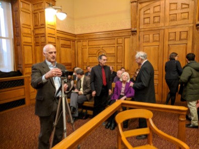 BERKSHIRE EAGLE LARRY PARNASS Boston MA John Adams Courthouse -Berkshire Museum deaccession case oral arguments before SJO Justice Judge Lowy_Mar 20 2018 _102144 © catherine ryan (14)