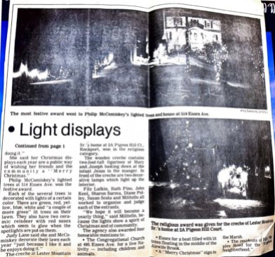 Gloucester Daily Times article A Light Touch for Christmas by Ken Fish ca.1985 page 2 - courtesy Pauline Bresnahan