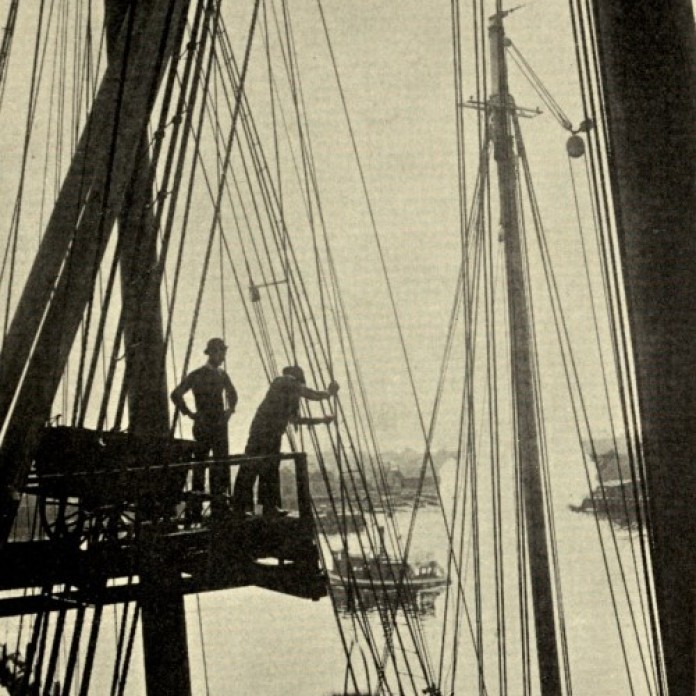 CLARENCE MANNING FALT photo_ illustrate his 1902 book poetry Wharf Fleet_Univ Ca