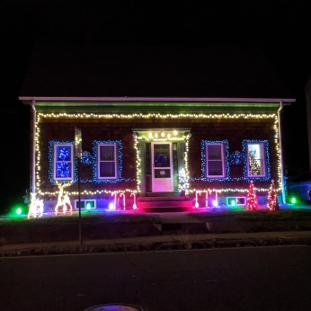 Rt. 127 _2020 Dec 2_Christmas Lights Gloucester Massachusetts photo copyright C. Ryan