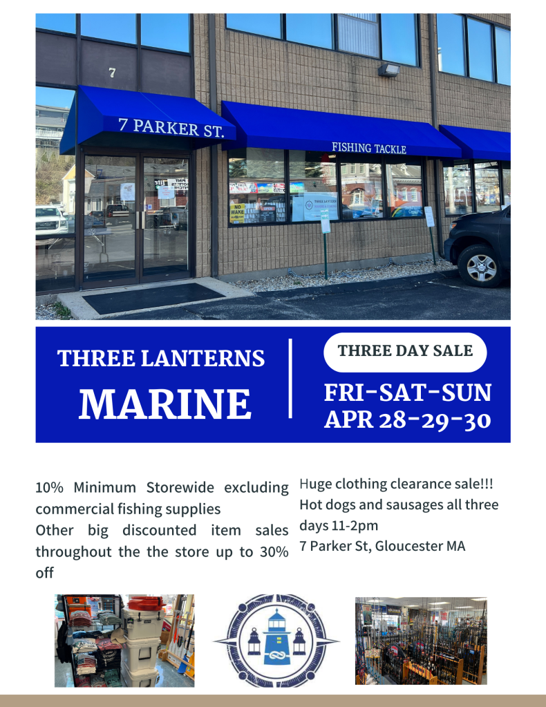Three Lanterns Marine & Fishing Huge Three Day Sale Event Friday