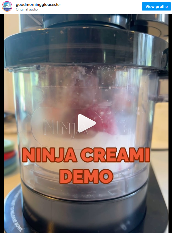 Here's a demo of the Ninja Creami Ice Cream, Gelato, Sorbet Maker that Kate  Got Us – Good Morning Gloucester